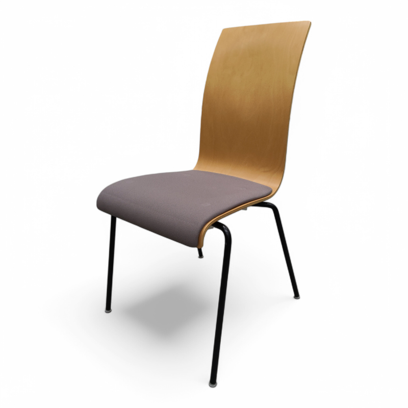 Bella med polstret sete Bøk skall,