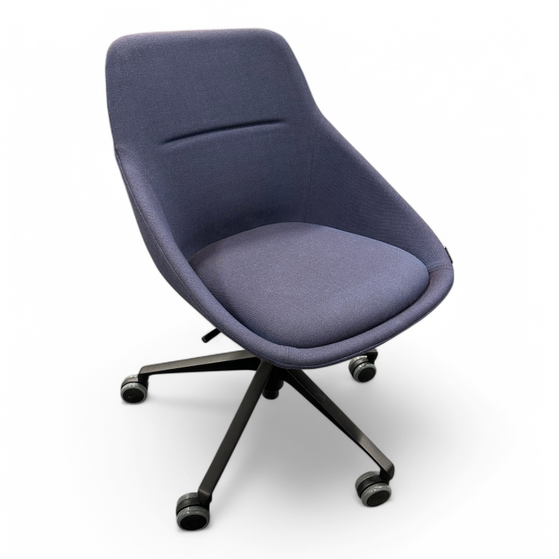 Ezy low med hjul Mørkt blått stoff