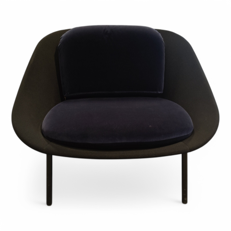 Netframe Easy Chair Mørk blå velur