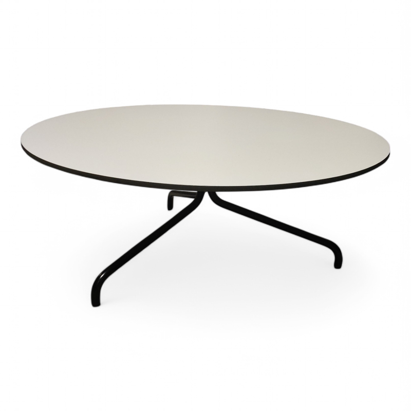 Bond lounge Ø=100cm Hvit laminat