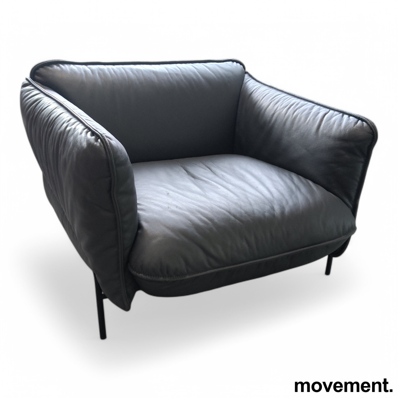Continental Easy Chair grått skinn - 1 / 3