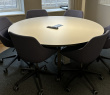 Factor Ø=160cm Hvit laminat med - 1 / 3