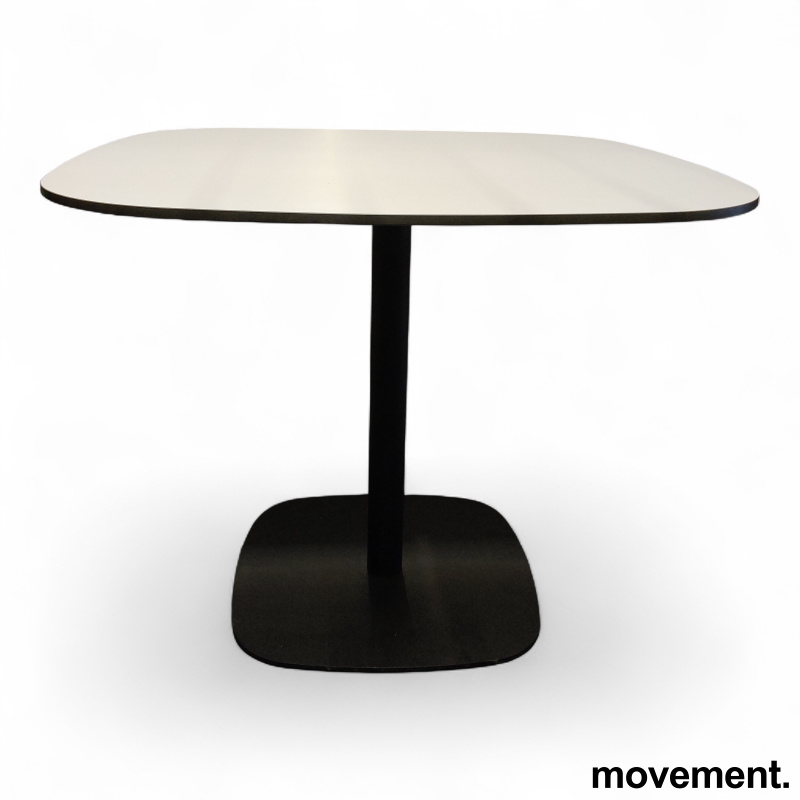 Nobis 90x90cm Hvit laminat med sort