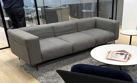 Avignon 3-seter Mørkt grått stoff,