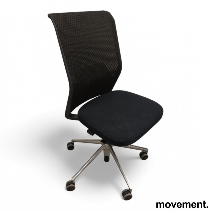 ID Mesh uten armlene Sort stoff, - 3 / 4