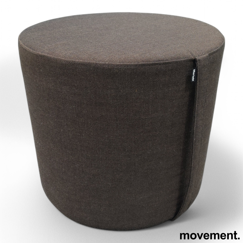 Bit puff Ø=45cm Brunt stoff, - 2 / 2
