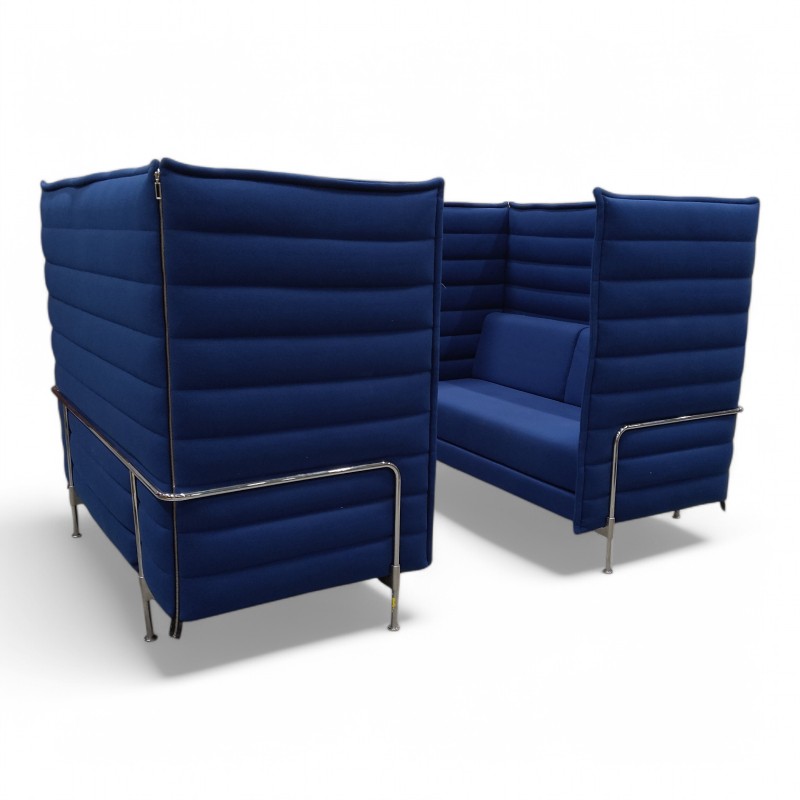 Alcove Cabin, uten bord Blå, ben i