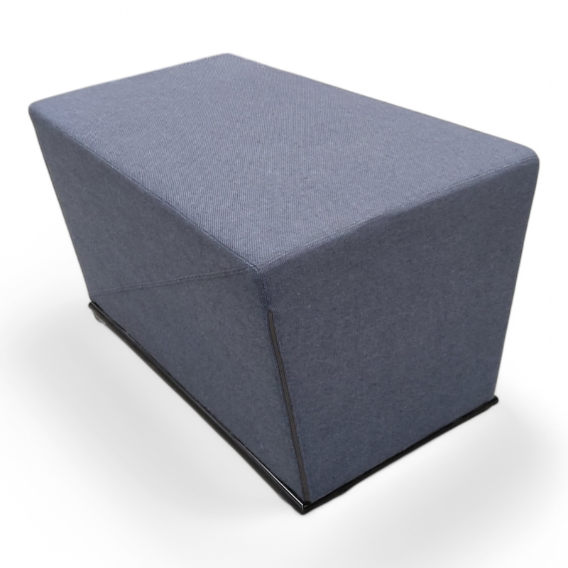 Area puff stor Blått stoff, Pent