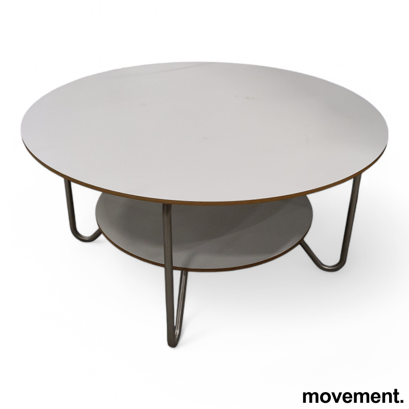 Loungebord Ø=90cm, høyde 45cm Hvit - 2 / 2