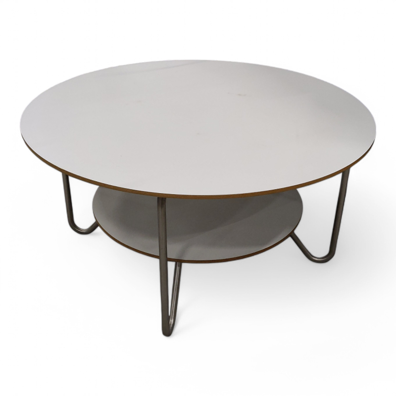 Loungebord Ø=90cm, høyde 45cm Hvit