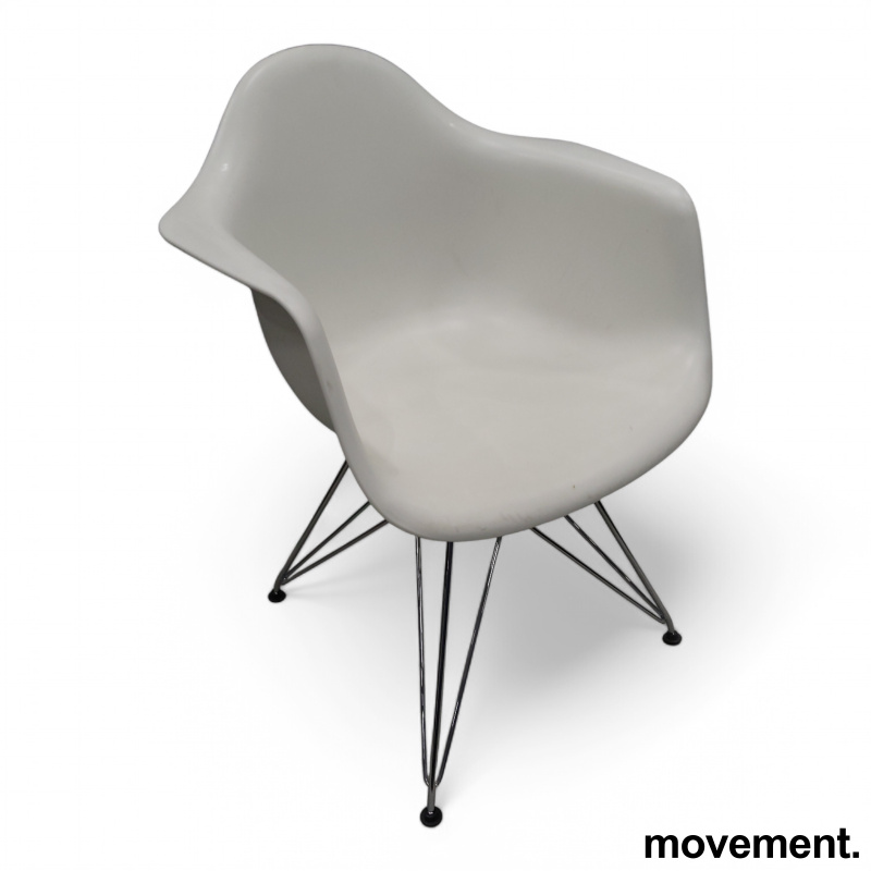 Eames Plastic Armchair DAR Hvit, - 1 / 2