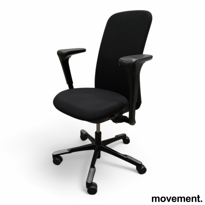 Sofi 7300, slideback armlene Sort - 1 / 3