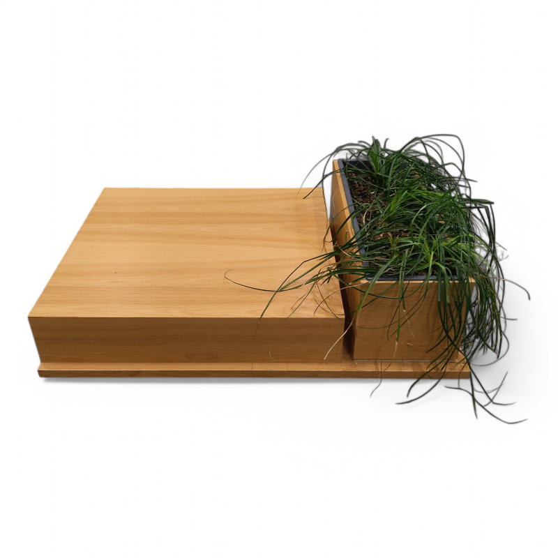 Meet bord med blomsterkasse 