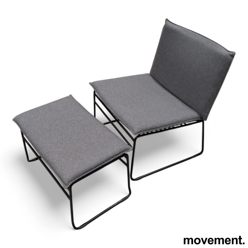 Kvist lounge chair med ottoman og - 1 / 2