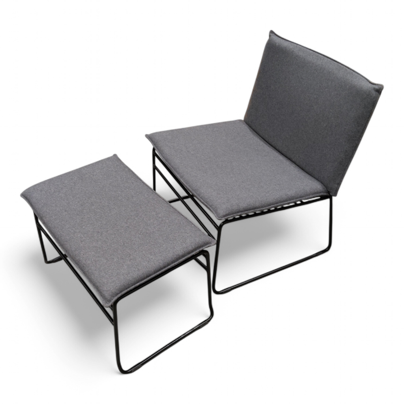 Kyst lounge chair med ottoman og