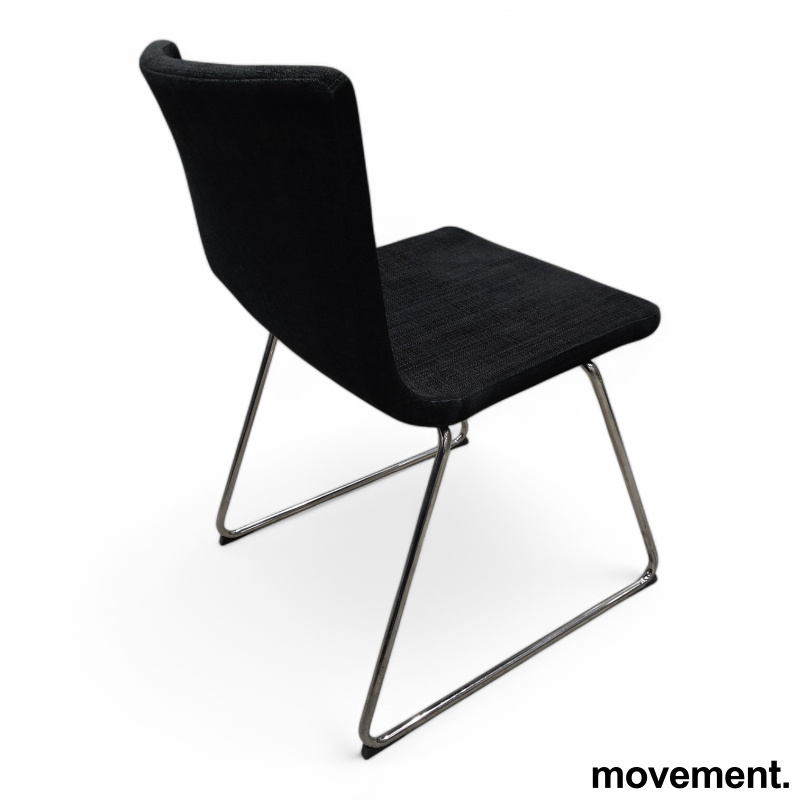 Bernhard Sort, grovt stoff, krom - 3 / 3