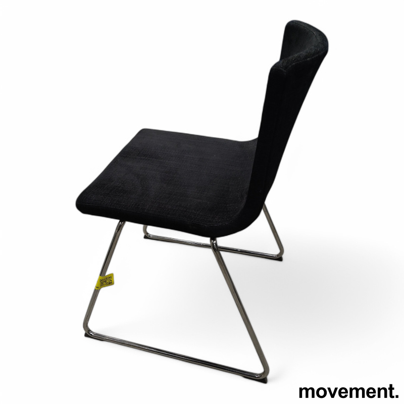 Bernhard Sort, grovt stoff, krom - 2 / 3
