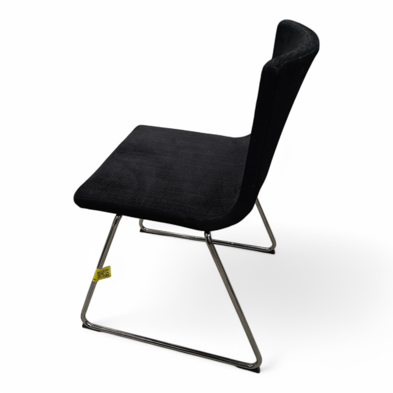 Bernhard Sort, grovt stoff, krom