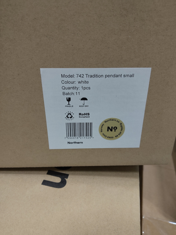 Tradition Pendant Small Hvit, Ny