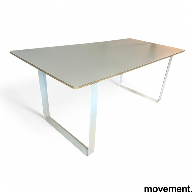 Solgt!70/70 Table 170x85cm Hvit laminat, - 1 / 2