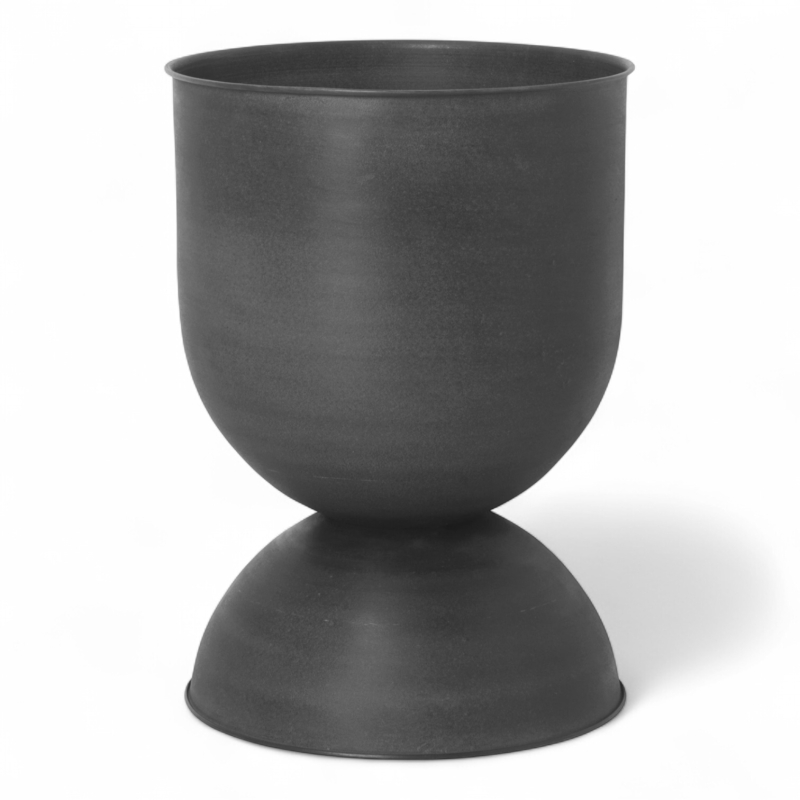 Hourglass pot medium Sort, Ny