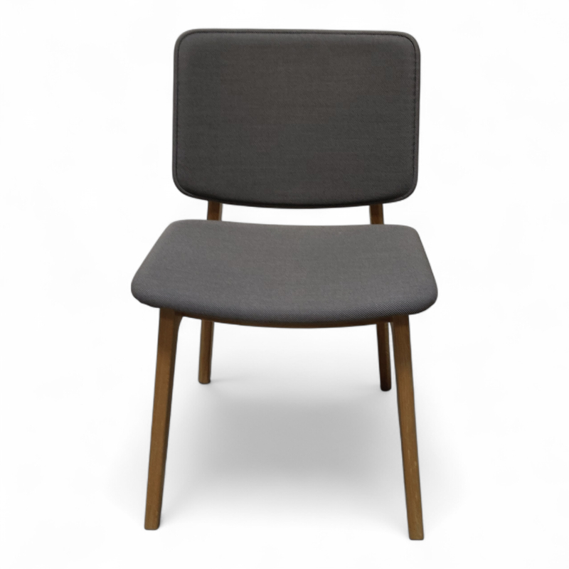 Freya polstret Lyst grått stoff,