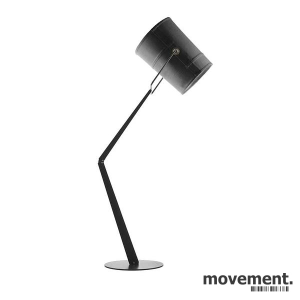 Stålampe i sortlakkert metall / - 1 / 3