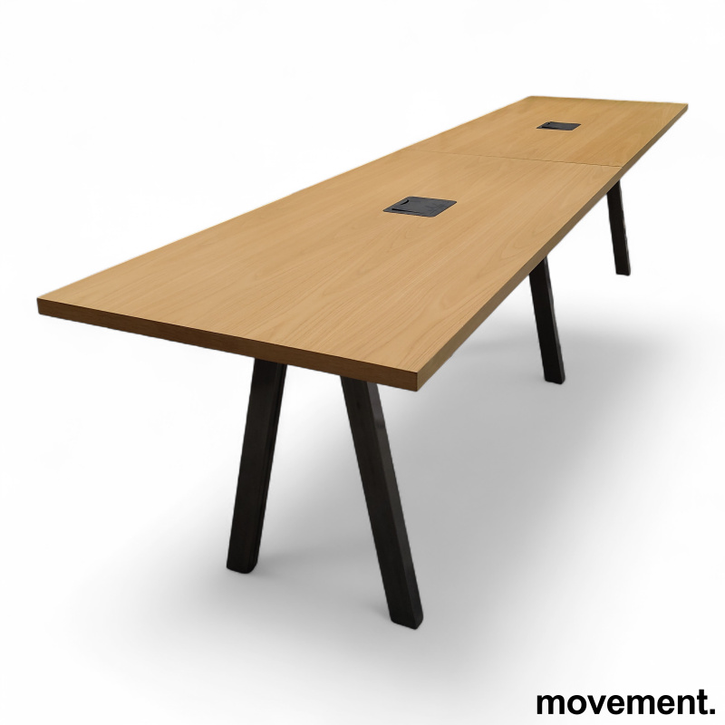 Solgt!Factor møtebord 380x90cm Eik finer - 1 / 3