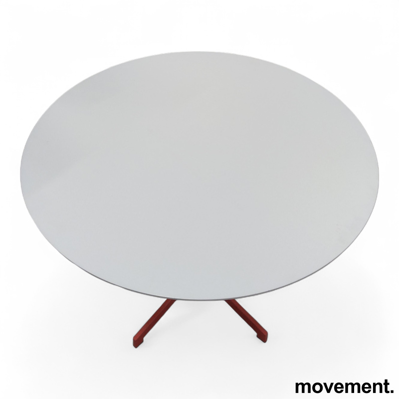 Madison Ø=110cm Hvit laminat, ben i - 2 / 2