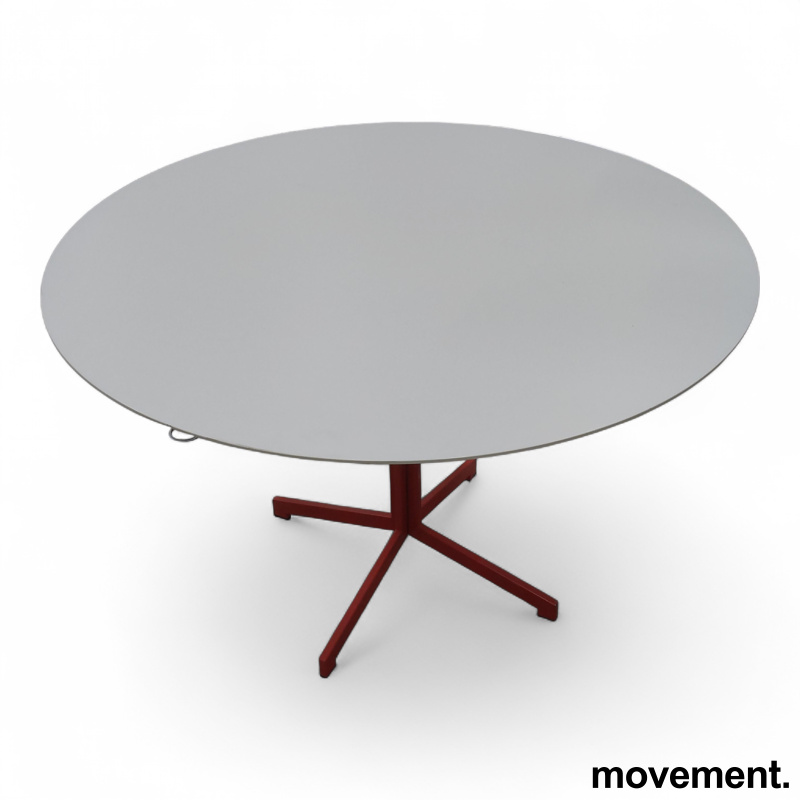 Madison Ø=110cm Hvit laminat, ben i - 1 / 2