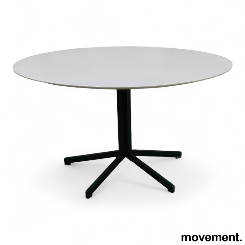 Madison Ø=130cm Hvit laminat, ben i - 1 / 2