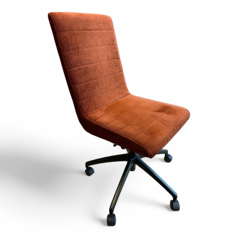 Woods med hjul Rustrød velour,