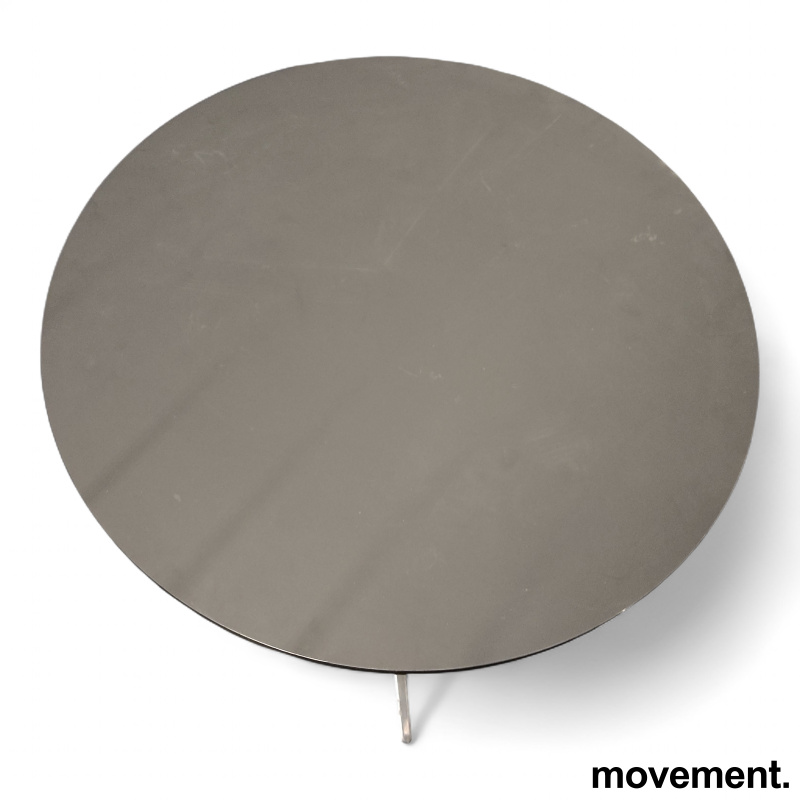 Solgt!Kantinebord Ø=80cm Sort plate, - 2 / 2