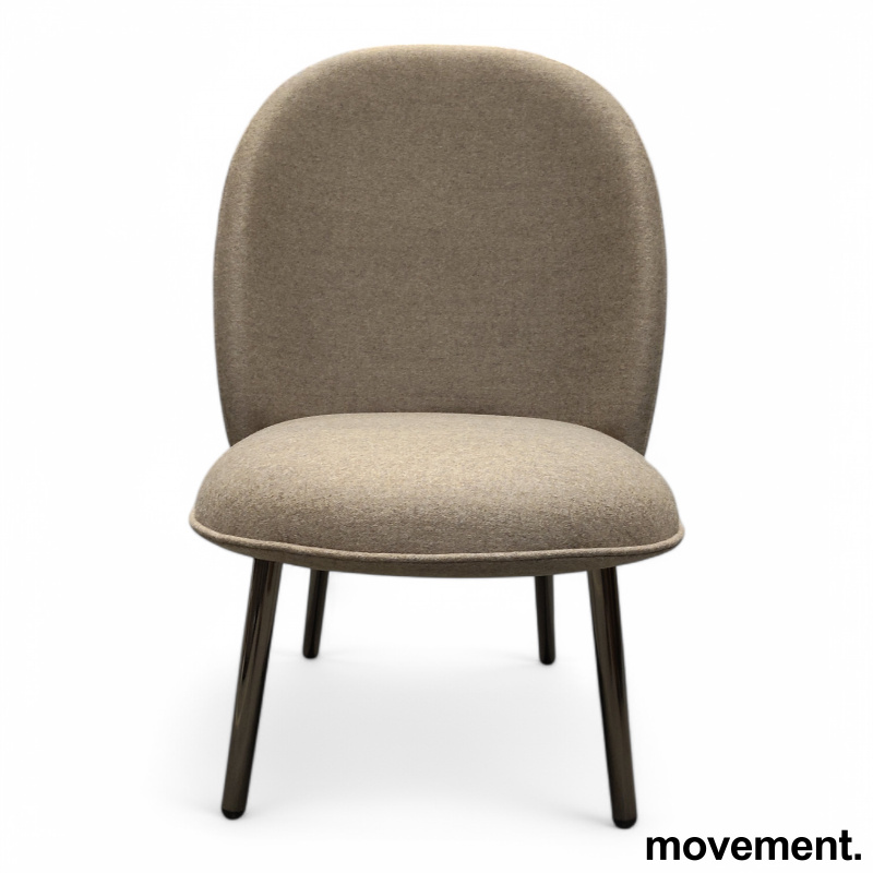Ace Lounge Chair Steel Brunt Stoff - 2 / 3