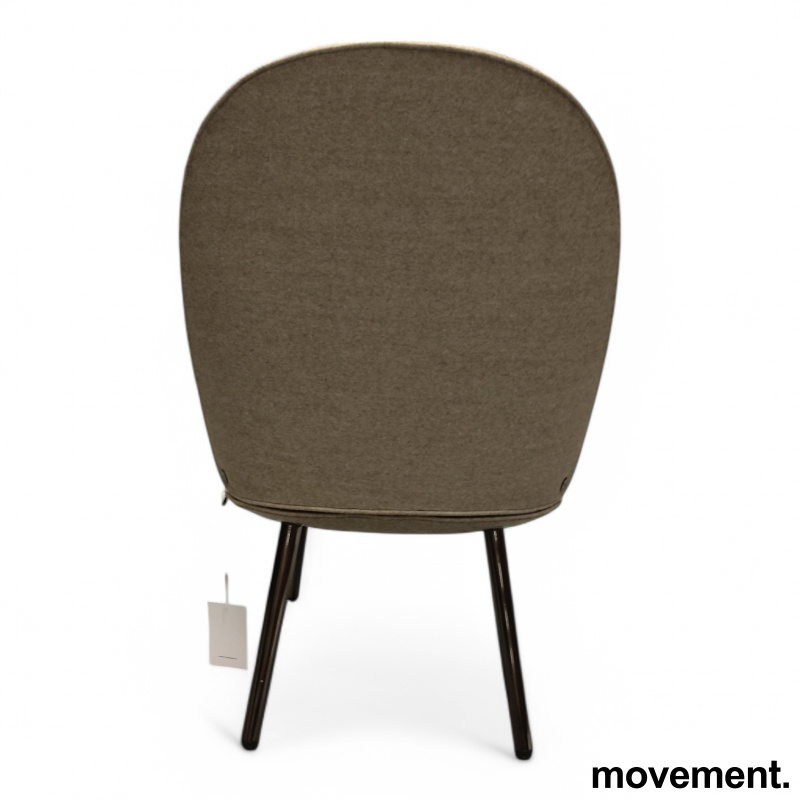 Ace Lounge Chair Steel Brunt Stoff - 3 / 3