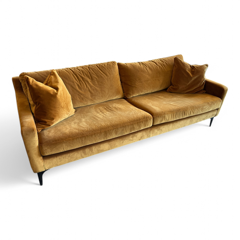 Ashta 3-seter Velour Matt Amber,