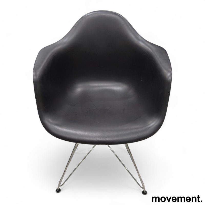 Eames Plastic Armchair DAR Sort, - 2 / 2