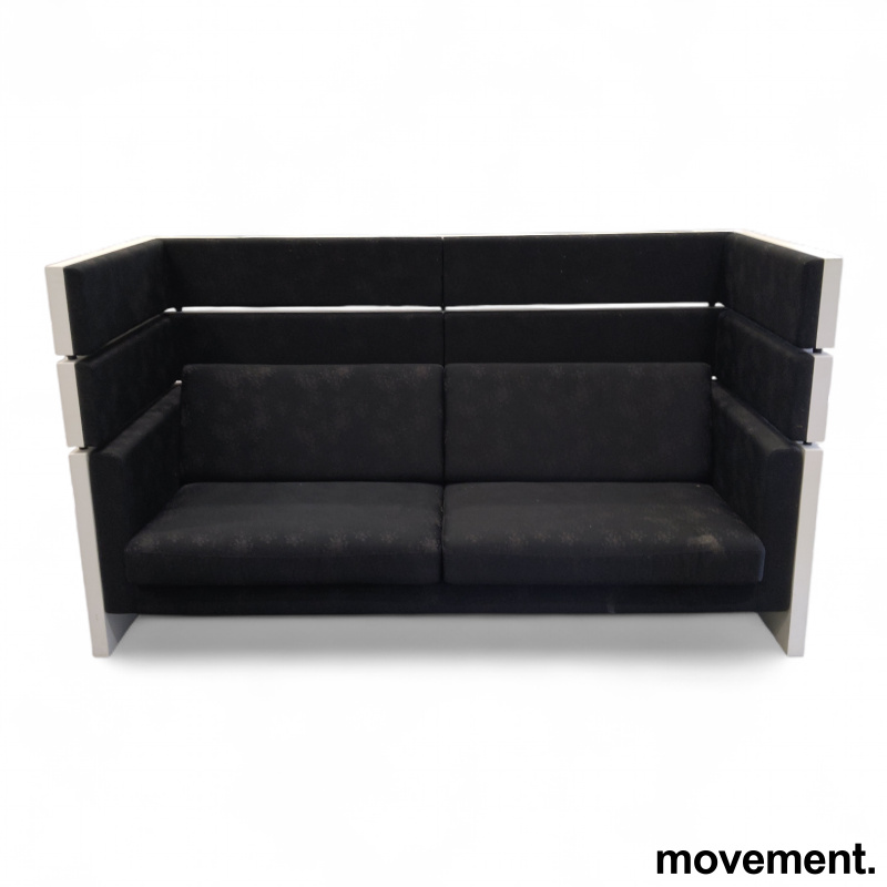 Scandinavia alkovesofa Sort stoff, - 1 / 2