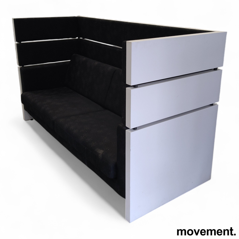 Scandinavia alkovesofa Sort stoff, - 2 / 2