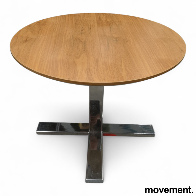 Loungebord Ø=70cm Valnøtt finer, - 1 / 2