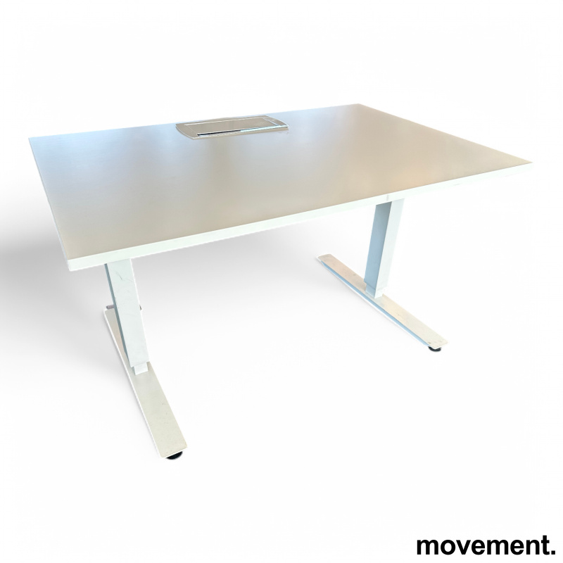 Izi Pro 120x80cm med kabelluke Hvit - 1 / 2