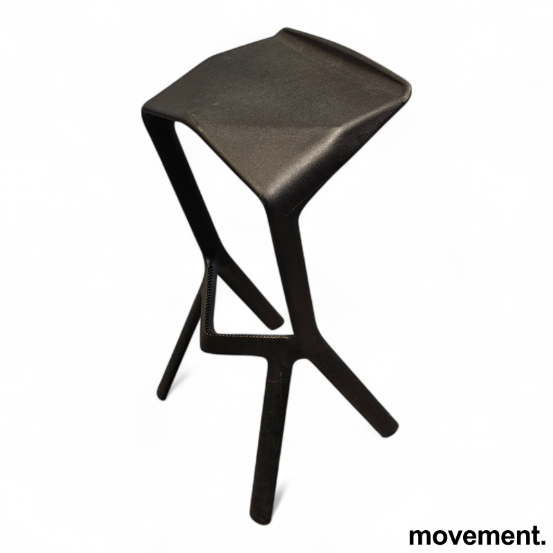 Solgt!Miura barstol 78cm sittehøyde Sort, - 2 / 2