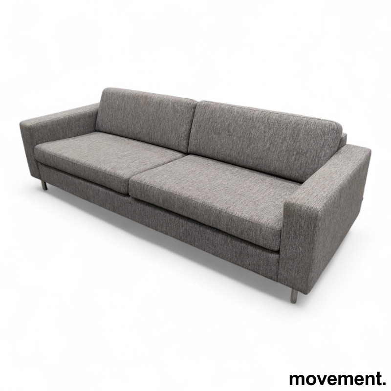 Scandinavia sofa 3-seter lyst grått - 1 / 2