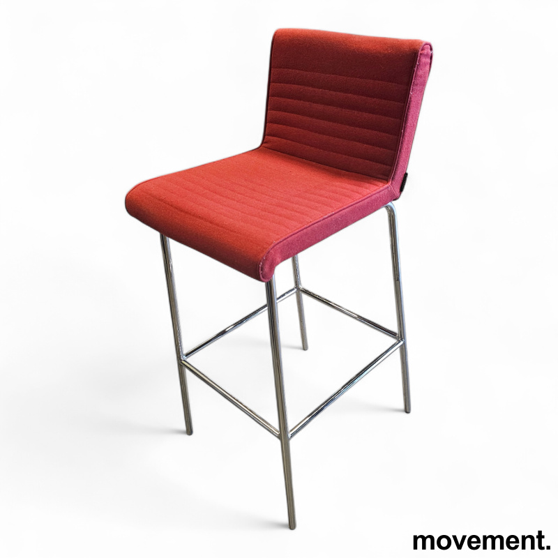Qool barstol 78cm sittehøyde Rødt - 1 / 2