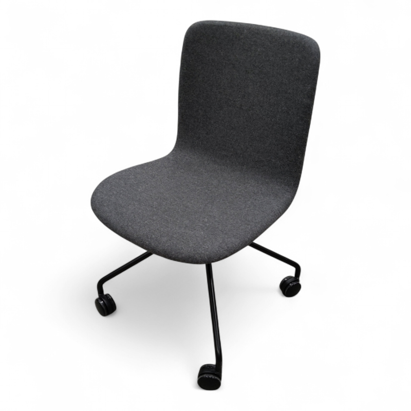 Sola med lav rygg og hjul Mørkt