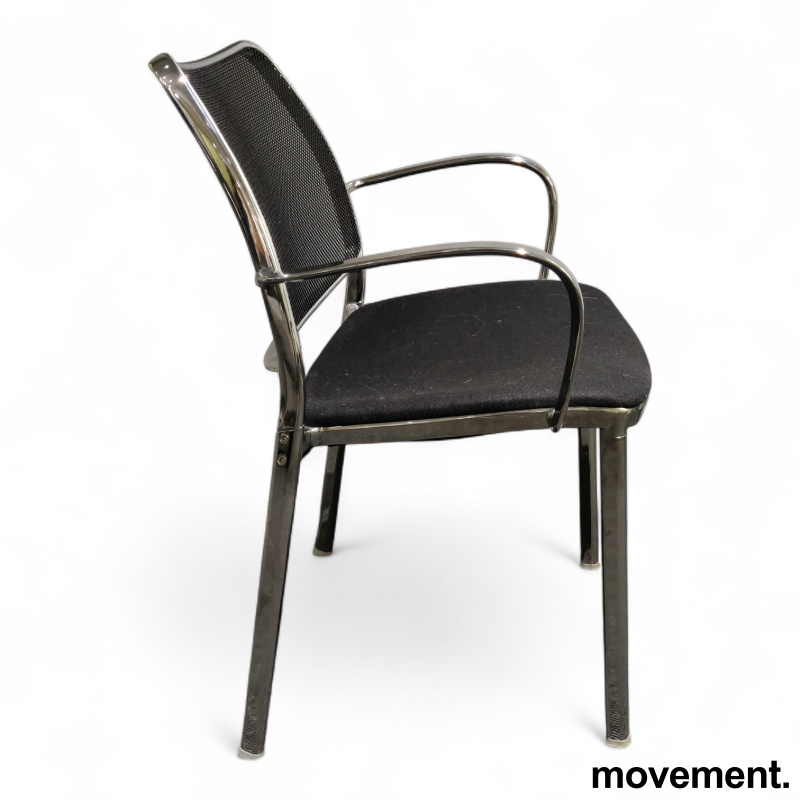 Gas Armchair sort stoff, sort mesh, - 1 / 3