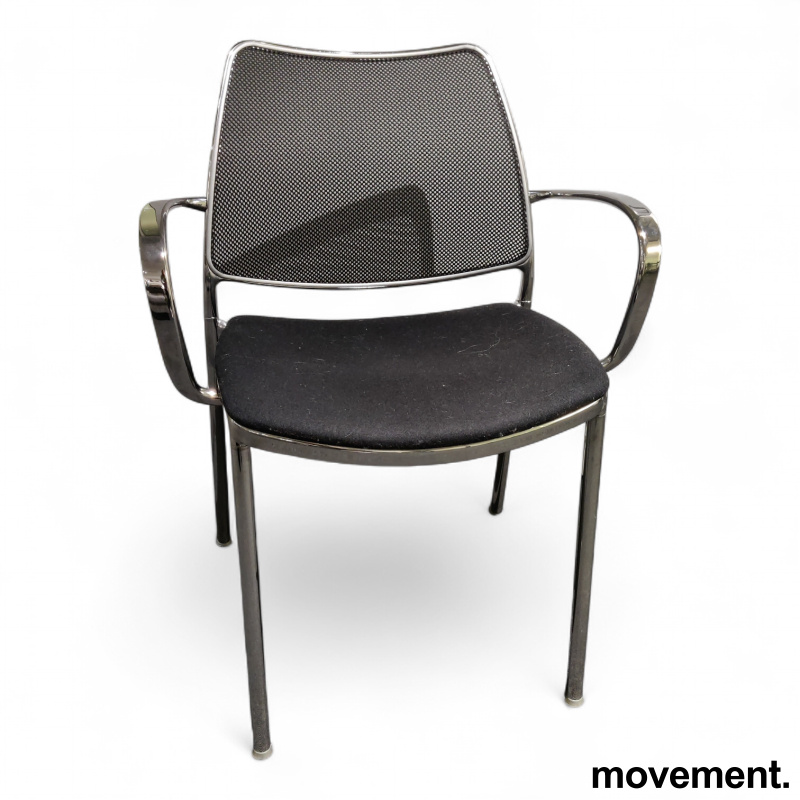 Gas Armchair sort stoff, sort mesh, - 2 / 3