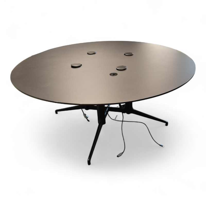 Kvart Ø=170cm Sort linoleum (Forbo