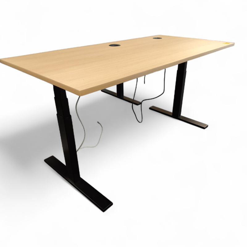 Q20 160x80cm Eik HPL, understell i