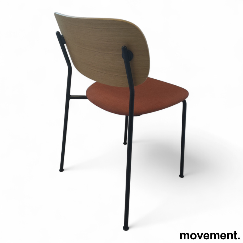Co Dining Chair, polstret sete Rød - 3 / 3